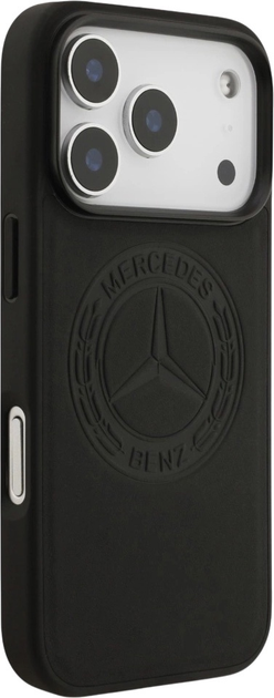 Панель Mercedes Leather Vintage Logo MagSafe для iPhone 17 Pro Black (3666339508005) - зображення 4