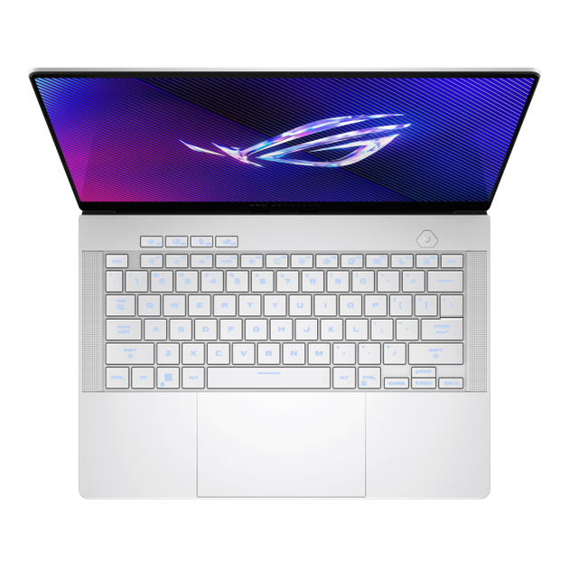 Ноутбук Asus ROG Zephyrus GA403UI- QS033W 14 WQXGA 120Hz, AMD R9- 8945HS, 16GB, 1TB SSD, GeForce RTX 4070 8GB, Windows 11 Home, білий - Фото 2 Ноутбук Asus ROG Zephyrus GA403UI- QS033W 14 WQXGA 120Hz, AMD R9- 8945HS, 16GB, 1TB SSD, GeForce RTX 4070 8GB, Windows 11 Home, білий - зображення 2