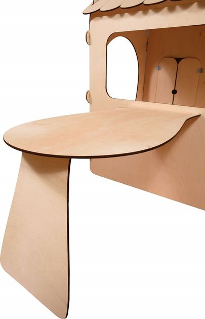 Садовий будиночок Ikonka дерев'яний столик, крейдяна дошка, 86 x 137 x 105 см (5905325439151) - зображення 12