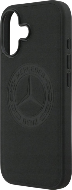 Панель Mercedes Leather Vintage Logo MagSafe для iPhone 17 Black (3666339507985) - зображення 6