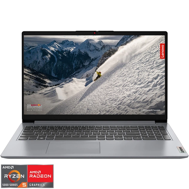Ноутбук Lenovo IdeaPad 1 15ALC7 AMD Ryzen™ 5 5500U до 4, 0 ГГц, 15, 6 дюйма, Full HD, 16 ГБ DDR4, 512 ГБ SSD, графикой AMD Radeon™, облачно- серый - Фото 1 Ноутбук Lenovo IdeaPad 1 15ALC7 AMD Ryzen™ 5 5500U до 4, 0 ГГц, 15, 6 дюйма, Full HD, 16 ГБ DDR4, 512 ГБ SSD, графикой AMD Radeon™, облачно- серый - изображение 1