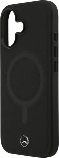 Панель Mercedes Plain Smooth Leather MagSafe для iPhone 17 Black (3666339568481) - зображення 6
