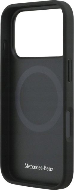 Панель Mercedes Plain Smooth Leather MagSafe для iPhone 17 Pro Black (3666339568504) - зображення 7