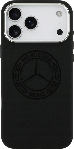 Панель Mercedes Silicone Vintage Logo MagSafe для iPhone 17 Pro Max Black (3666339508678) - зображення 3