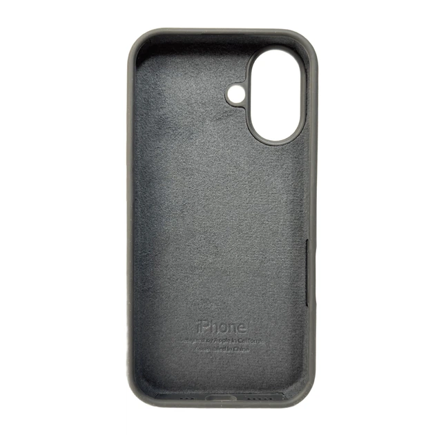 Чохол для смартфона Silicone Full Case AA Open Cam for Apple iPhone 16 12,Dark Grey (FullOpenAAi16-12) - зображення 2