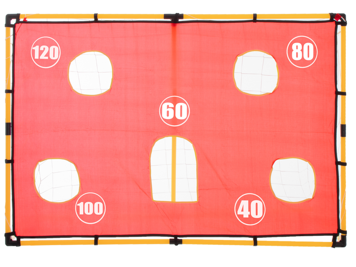 Футбольні ворота Ikonka тренувальні з сіткою + мішень + м'яч (5903039718296) - зображення 8