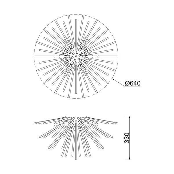 Люстра Zuma Line URCHIN C0491-06B-F7DY - изображение 2