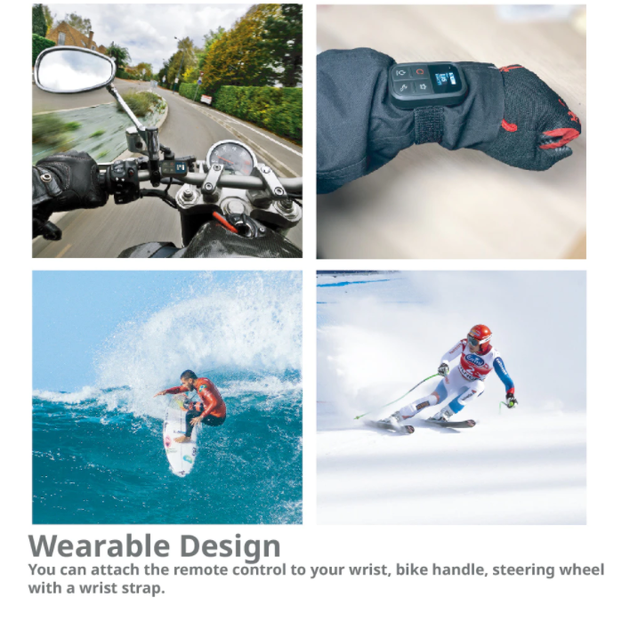 Пульт водонепроницаемый для GoPro HERO 8,7,6,5,4,MAX, дистанционное управление для Го Про YP77 - изображение 2