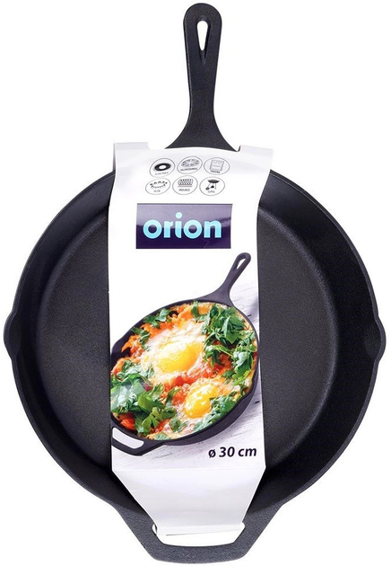 Patelnia Orion Litin żeliwna 30 cm (8592381157685) - obraz 1