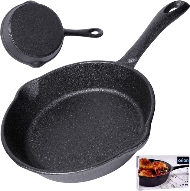 Patelnia Orion Litina żeliwna 16 cm (8592381144227) - obraz 9