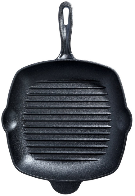 Patelnia do grillowania VildeCast Line żeliwna z silikonową nakładką 28x28 cm (5904316471835) - obraz 2