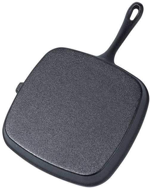 Patelnia do grillowania Vilde Cast Line żeliwna z silikonową nakładką 24.5x24 cm (5904316471828) - obraz 9
