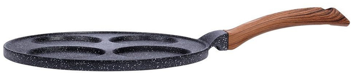 Сковорода для яєць Vilde Black & Wood гранітова на 4 відділи 26 см (5904316465087) - зображення 6