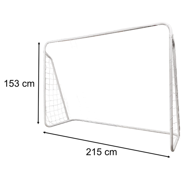 Футбольні ворота Ikonka для дитячого футболу, тренувальний 2в1 + килимок для влучності 215 x 153 x 76 см (5903039765207) - зображення 3