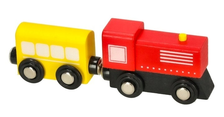 Kolejka drewniana Ikonka pociąg lokomotywa dworzec 50 elementów KX3496 (5903039754188) - obraz 8