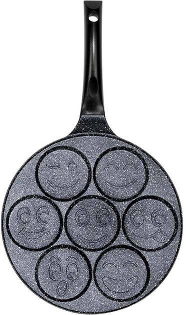 Сковорода для яєць Vilde Basic Line гранітова на 7 відділів 26 см (5904316492649) - зображення 1