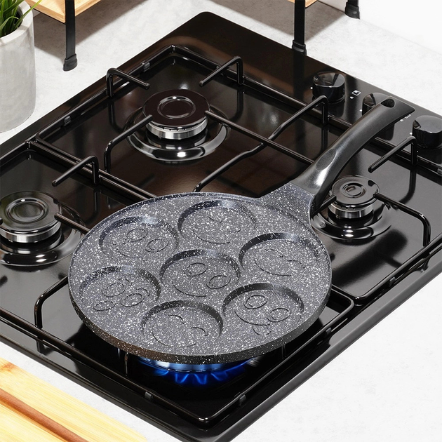 Сковорода для яєць Vilde Basic Line гранітова на 7 відділів 26 см (5904316492649) - зображення 7