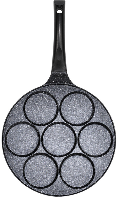 Patelnia do jajek Vilde Basic Line granitowa na 7 otworów 26 cm (5904316492656) - obraz 1
