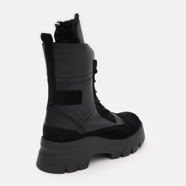 Женские зимние ботинки кожаные высокие Bistfor 44420/102/46USH 36 23.5 см Черные (ROZ6501024209) - Фото 5 Женские зимние ботинки кожаные высокие Bistfor 44420/102/46USH 36 23.5 см Черные (ROZ6501024209) - изображение 5