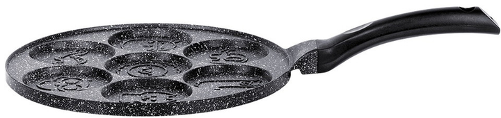 Patelnia do jajek Vilde Basic Line granitowa na 7 otworów 26 cm (5904316492663) - obraz 4