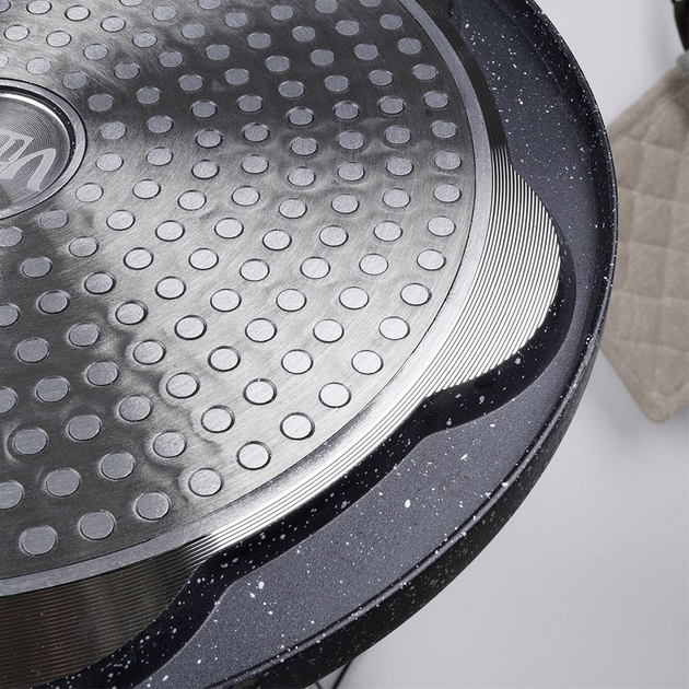 Сковорода для яєць Vilde Black & Wood гранітова на 7 відділів 26 см (5904316465100) - зображення 3