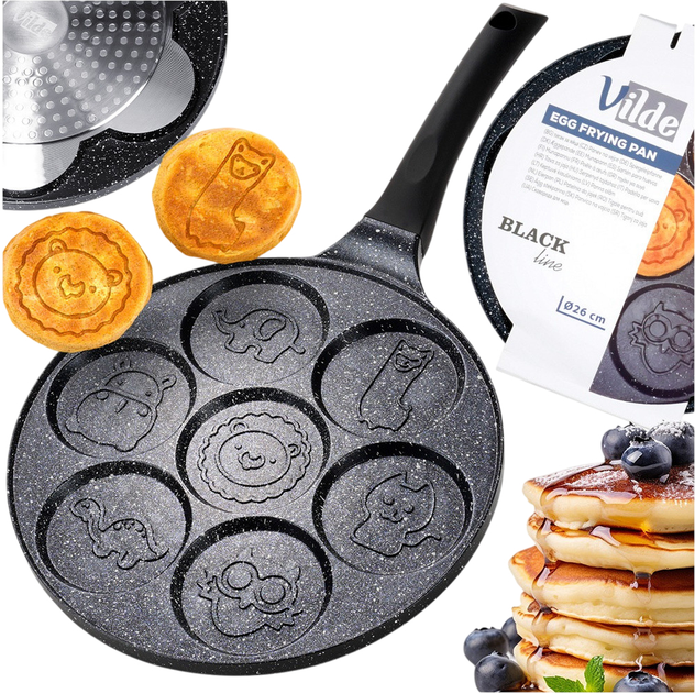 Сковорода для яєць Vilde Basic Line гранітова на 7 відділів 26 см (5904316492632) - зображення 8
