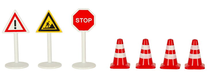 Kolejka drewniana KIK pociąg lokomotywa plac budowy 55 elementów KX3494 (5903039754201) - obraz 7