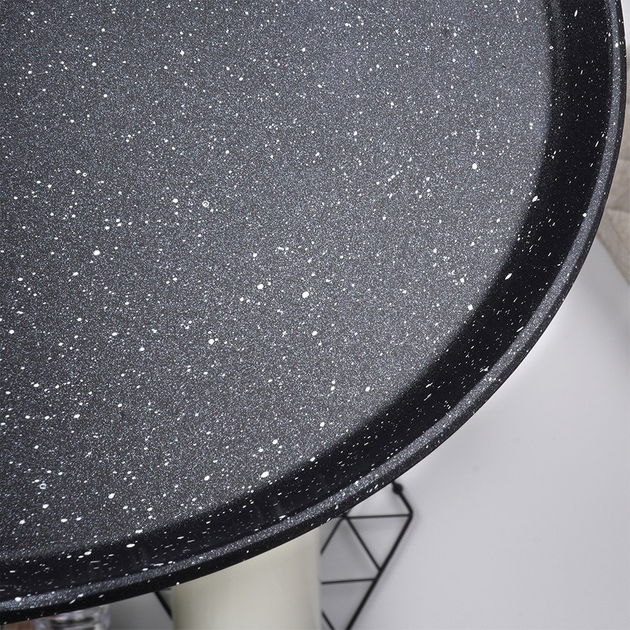 Patelnia do naleśników Vilde Black & Wood granitowa 24 cm (5904316475338) - obraz 4