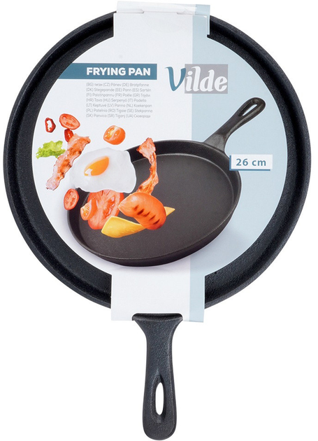 Patelnia do naleśników Vilde Cast Line żeliwna 26 cm (5904316487768) - obraz 1