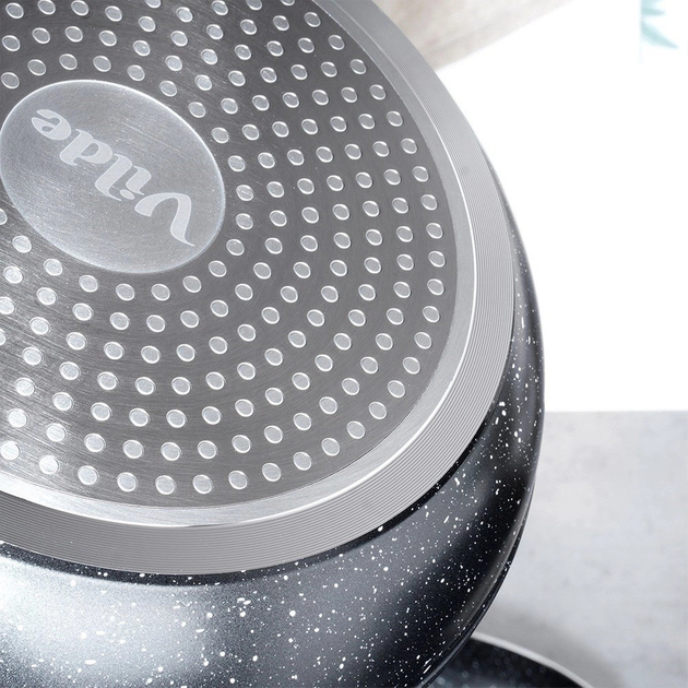 Сковорода Vilde Black & Wood гранітова 20 см (5904316475376) - зображення 3