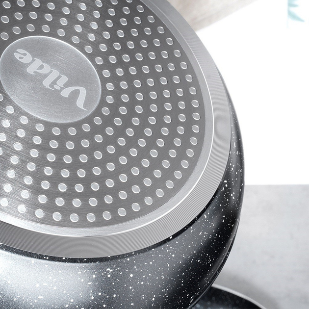 Сковорода Vilde Black & Wood гранітова 24 см (5904316475383) - зображення 3