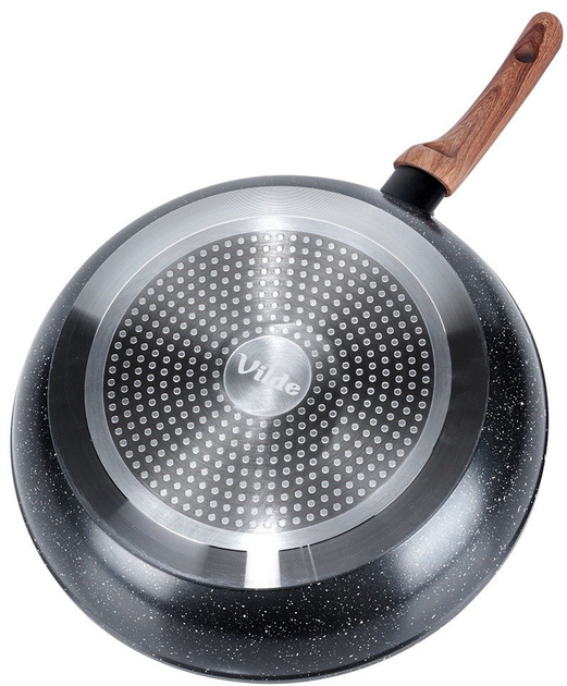 Сковорода Vilde Black & Wood гранітова 32 см (5904316475420) - зображення 7