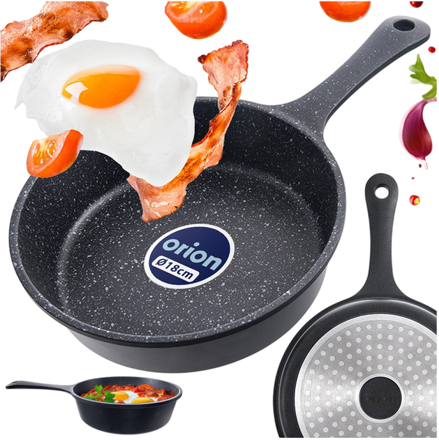 Patelnia Orion Grande granitowa 18 cm (8592381215101) - obraz 5