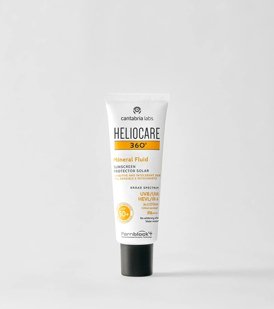 Сонцезахисний мінеральний флюїд Cantabria Labs HELIOCARE 360º MINERAL SPF 50+, 50 мл - Фото 1 Сонцезахисний мінеральний флюїд Cantabria Labs HELIOCARE 360º MINERAL SPF 50+, 50 мл - зображення 1