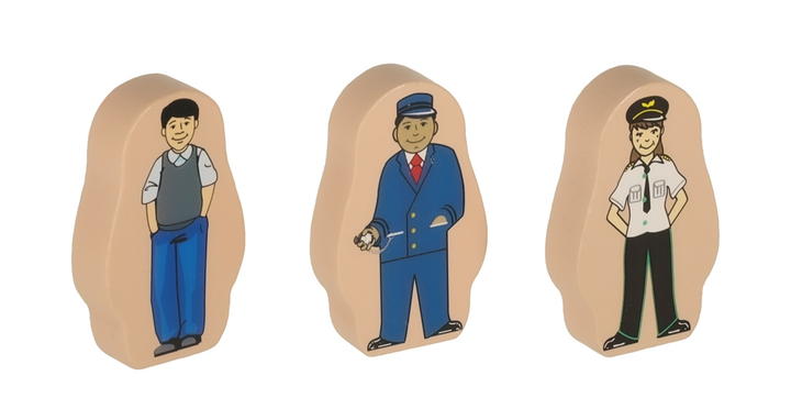 Kolejka drewniana Ikonka pociąg lokomotywa miasto 69 elementów KX3495 (5903039754195) - obraz 7