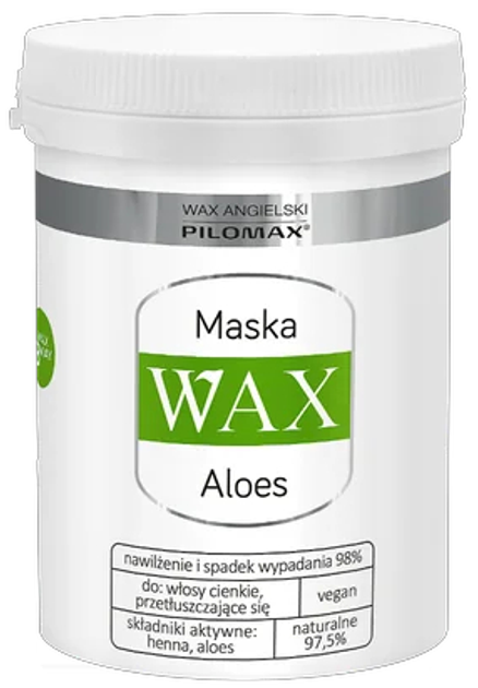 Маска для волосся Pilomax Wax Алое Відновлювальна 240 мл (5901986060161) - зображення 1