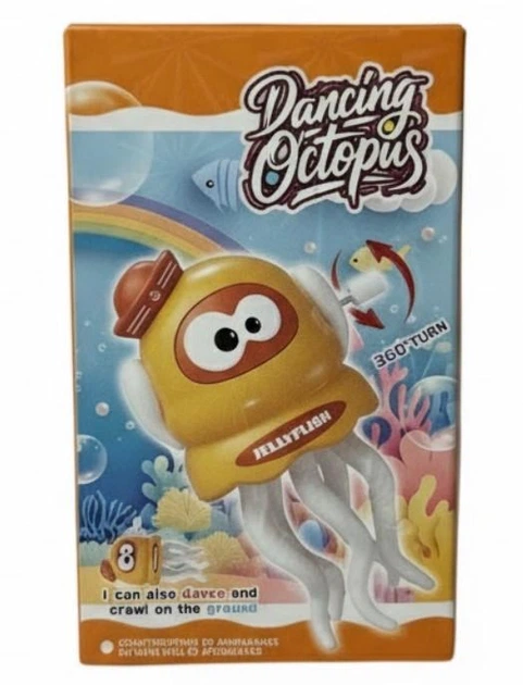 Комплект интерактивных игрушек Dancing Octopus Танцующий Осьминог 11 см 3 шт желтый - Фото 9 Комплект интерактивных игрушек Dancing Octopus Танцующий Осьминог 11 см 3 шт желтый - изображение 9