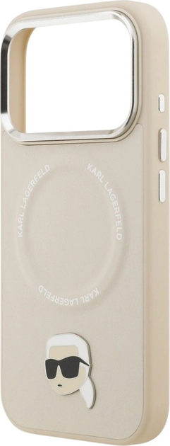 Панель Karl Lagerfeld Karl Pin MagSafe для Apple iPhone 17 Pro Max Beige (3666339495800) - зображення 6