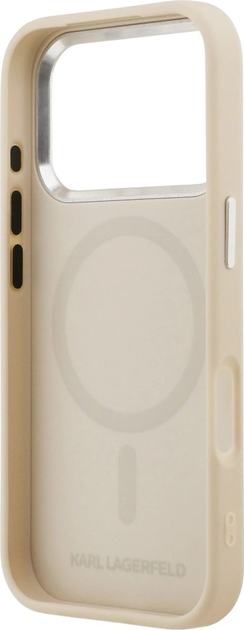 Панель Karl Lagerfeld Karl Pin MagSafe для Apple iPhone 17 Pro Max Beige (3666339495800) - зображення 7