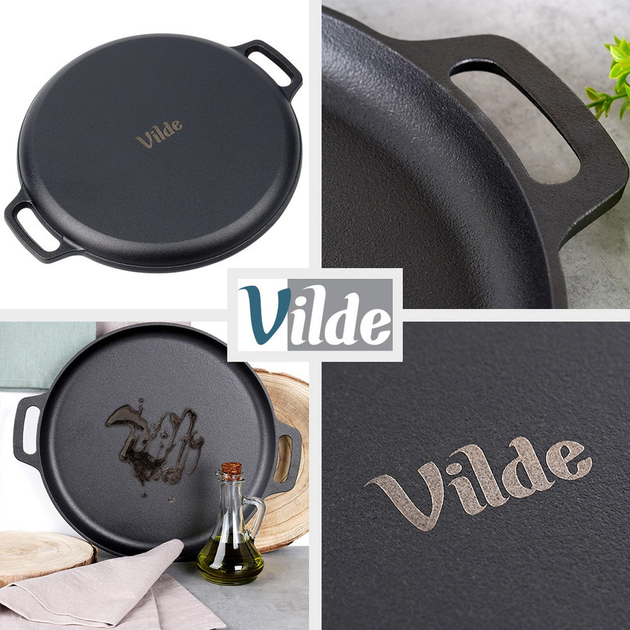 Patelnia Vilde Cast Line żeliwna 35x41.5 cm (5900670102316) - obraz 5