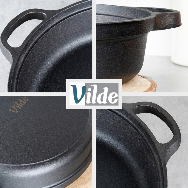Patelnia Vilde Cast Line żeliwna 30 cm (5904316487775) - obraz 9
