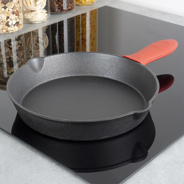 Patelnia Vilde Cast Line żeliwna z nakładką na uchwyt 25 cm (5904316471736) - obraz 9