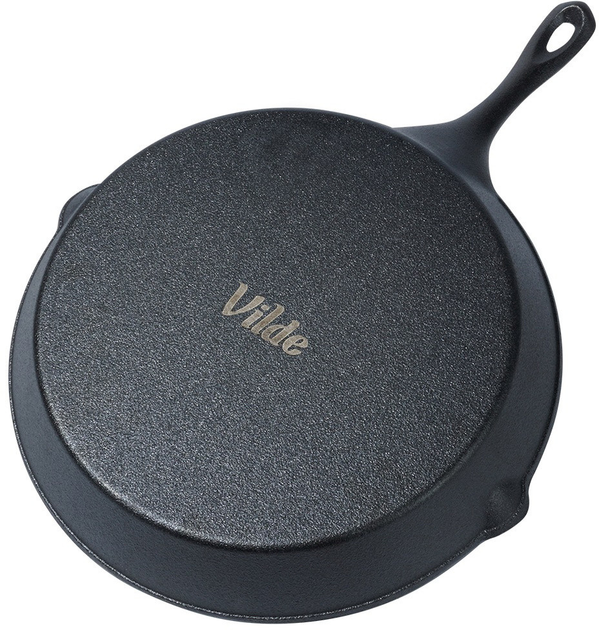 Patelnia Vilde Cast Line żeliwna z nakładką na uchwyt 30 cm (5904316471750) - obraz 6