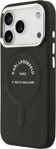 Панель Karl Lagerfeld Karl RSG Logo MagSafe для Apple iPhone 17 Pro Max Black (3666339494049) - зображення 3