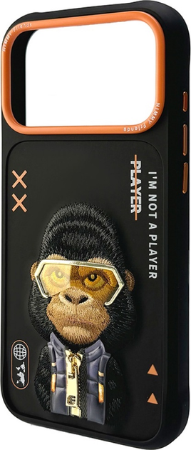 Etui plecki Nimmy Cool&Cute 2.0 Gorilla do iPhone 17 Pro Max Black (6971080313899) - obraz 3