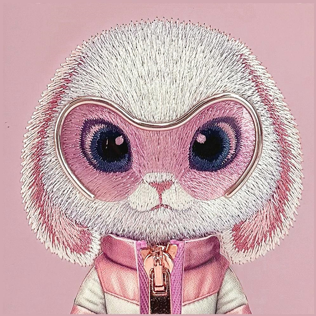 Etui plecki Nimmy Cool&Cute 2.0 Rabbit do iPhone 17 Pro Pink (6971080314001) - obraz 6