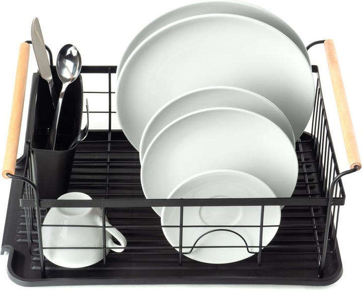 Suszarka do naczyń Vilde Czarna 42.5 x 19 cm (5907610287843) - obraz 2