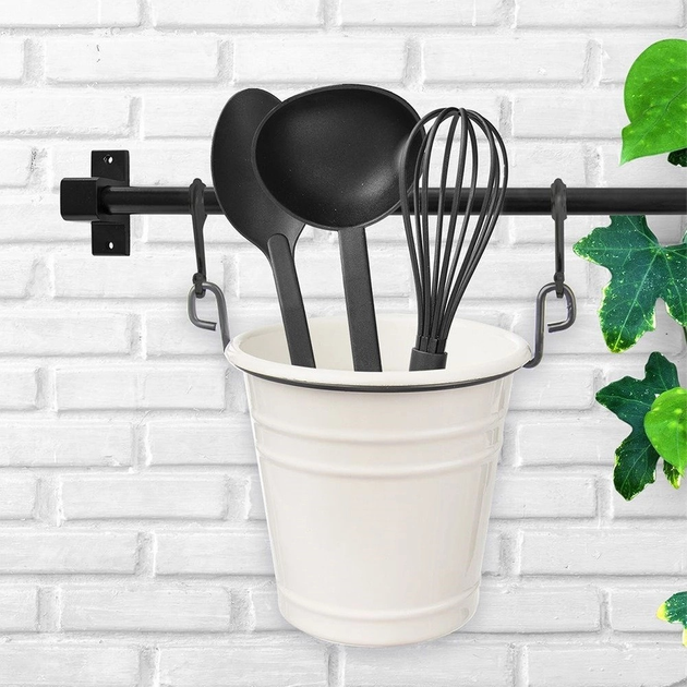 Pojemnik na przybory kuchenne Orion Radka zawieszany Biały (8592381174422) - obraz 2