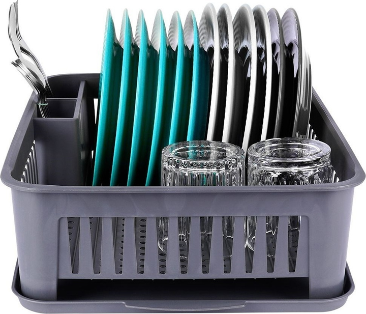 Suszarka do naczyń Orion Szara 43.5 x 32 x 12 cm (8682013105686) - obraz 7