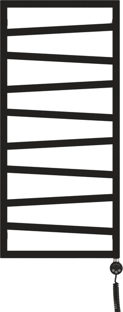 Suszarka do ręczników Terma Zigzag 1070x500 Black (WLLZI107050KMBCE) - obraz 1